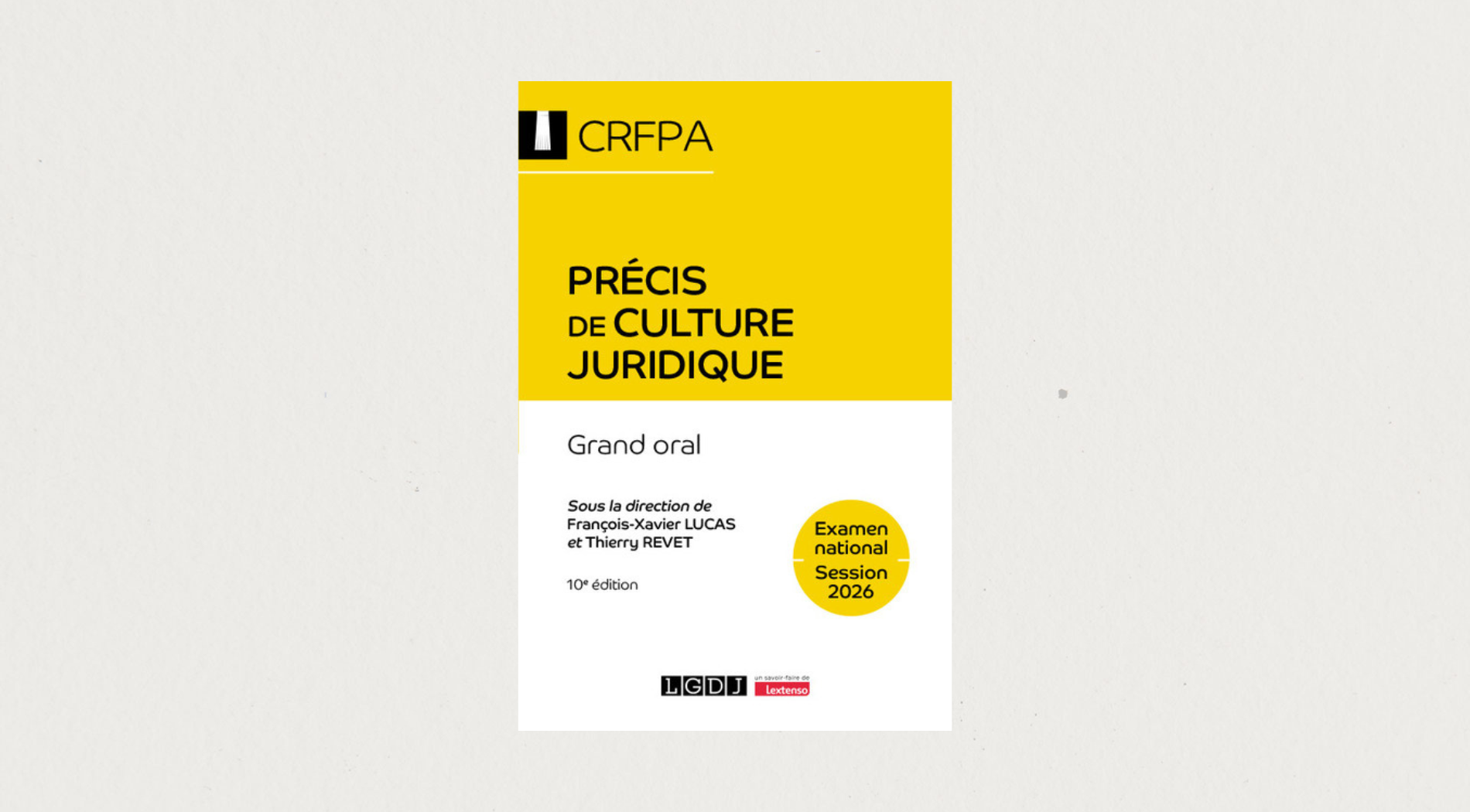 Illustration de l'article  CRFPA - Précis de culture juridique - Examen national Session 2026 - 10e édition